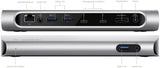 88TECH Belkin Thunderbolt 3 Express Docking Station with 80 cm Active Cable (F4U095vf), Connects Up to 8 Devices, Supports Single 5K/Dual 4K Displays, Compatible with Mac Only - Aluminium - 88 TECH