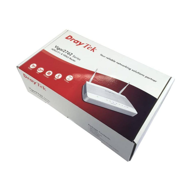 DrayTek Vigor 2762n WiFi ADSL, VDSL or Ethernet WAN Router 88 TECH 2762N, DrayTek, Vigor