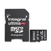 Integral 256GB UltimaPRO V30 Premium Micro SD Card SDXC + Adapter 88 TECH 256GB, Integral, Memory Card, MicroSD, SDXC